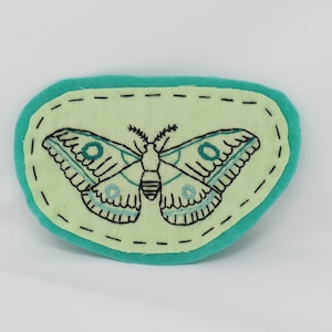 Embroidered Moth Patch