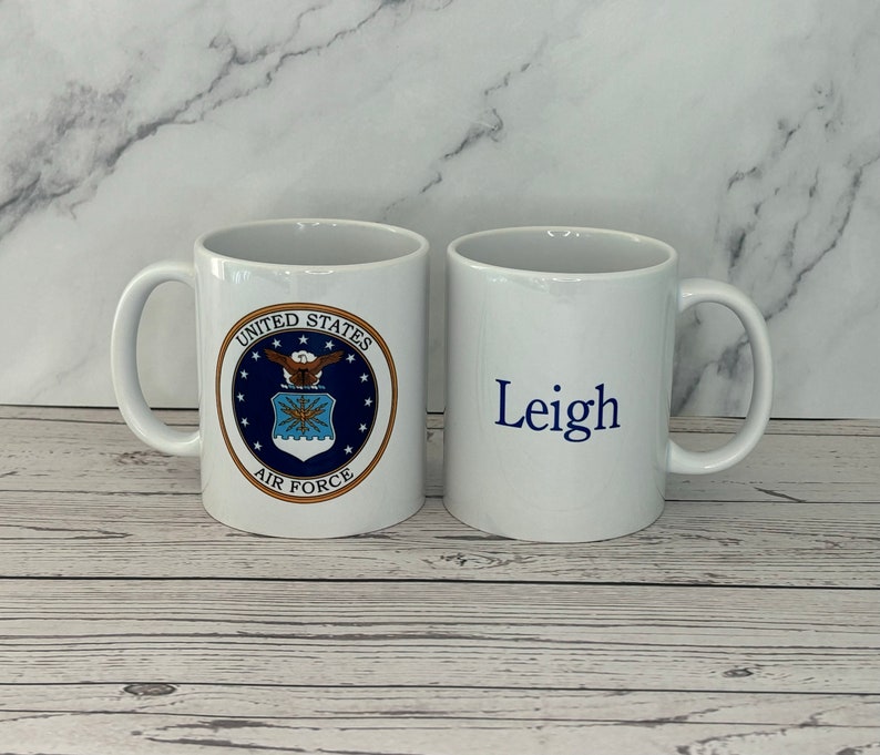Military Mug, US Air Force Mug, Air Force Mug, Personalize Coffee Mug ...