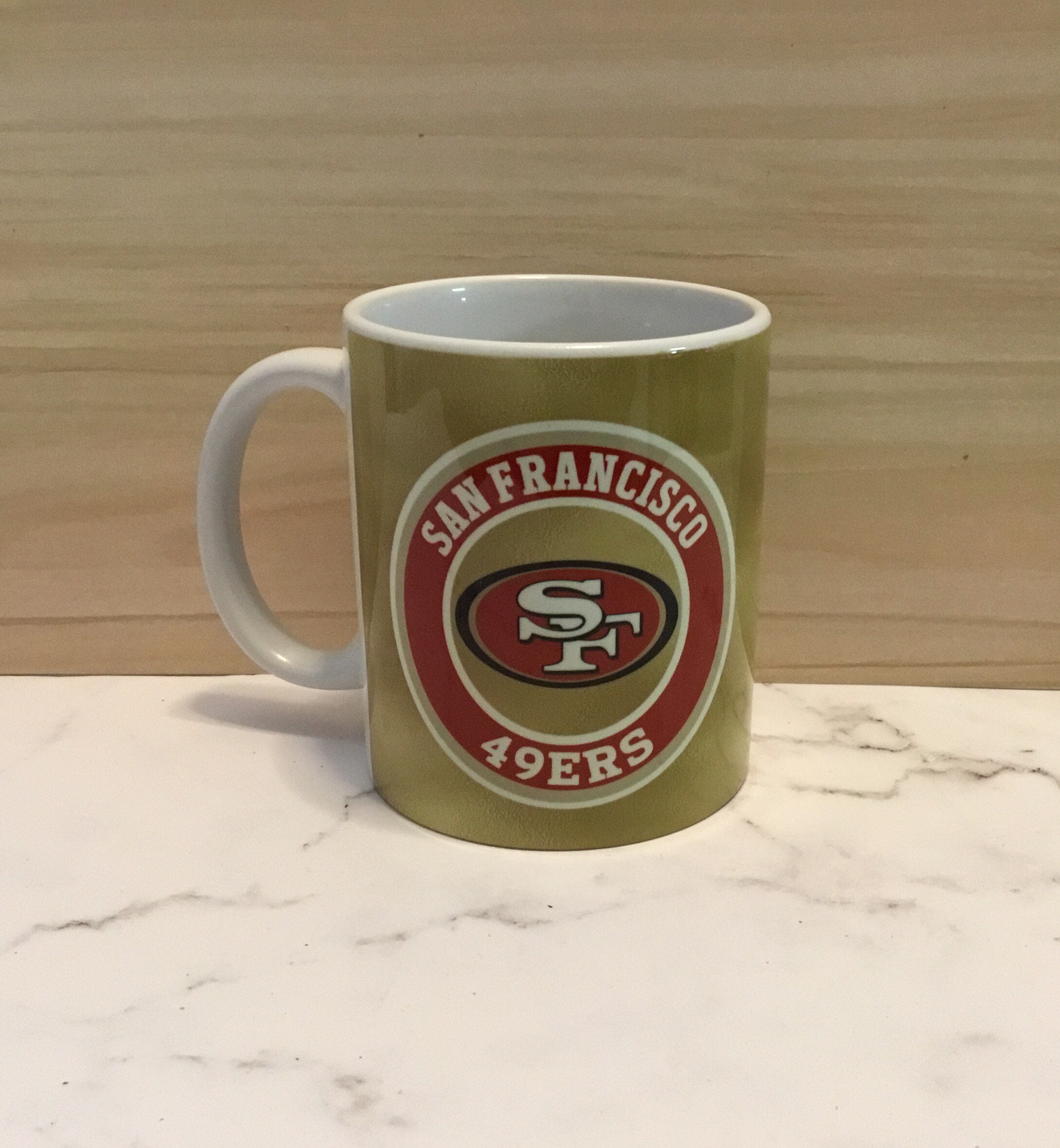 San Francisco 49ers Logo Relief Coffee Mug - Dynasty Sports & Framing