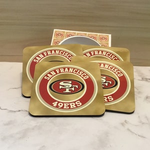 San Francisco 49ers Coaster, Football Coaster, 49ers Coaster,