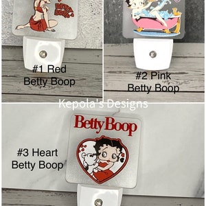 Betty Boop, LED Night Light, Personalized Night Light, Plug In LED Night Light, Nursery Light, BettyBoop Night Light