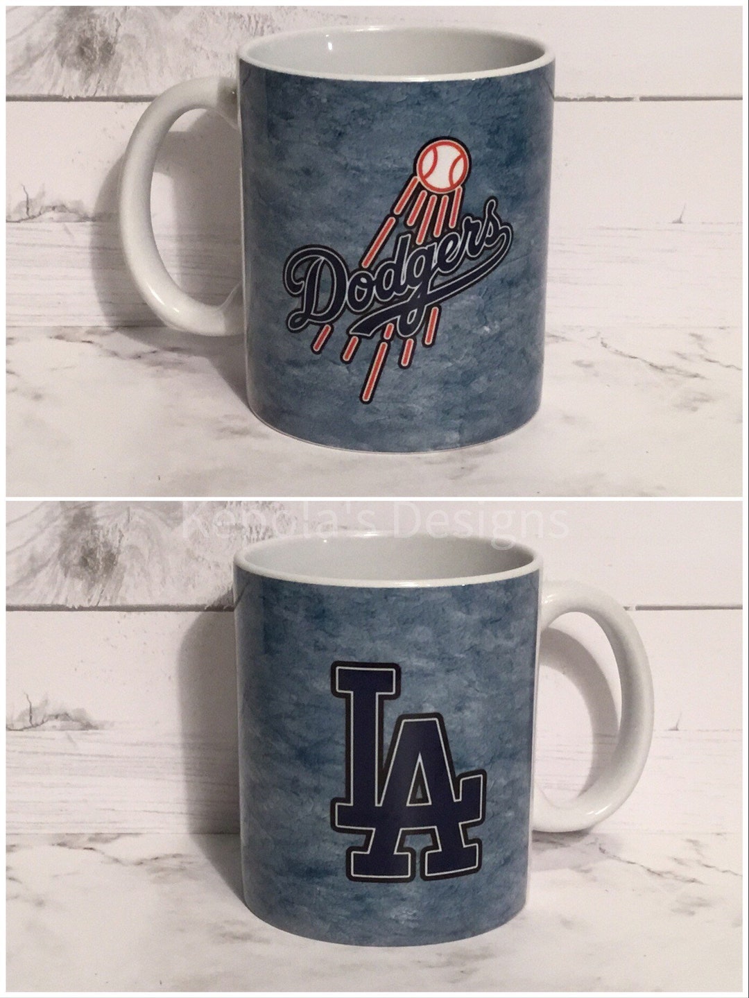 Los Angeles Dodgers Coffee Mug LA Dodgers Coffee Mug Sports Etsy