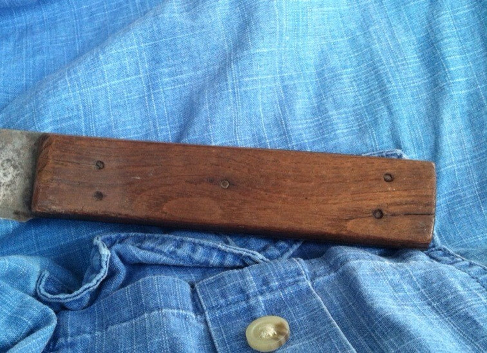 Antique / Vintage Union Razor Co Butcher Knife TIDIOUTE Pa Etsy