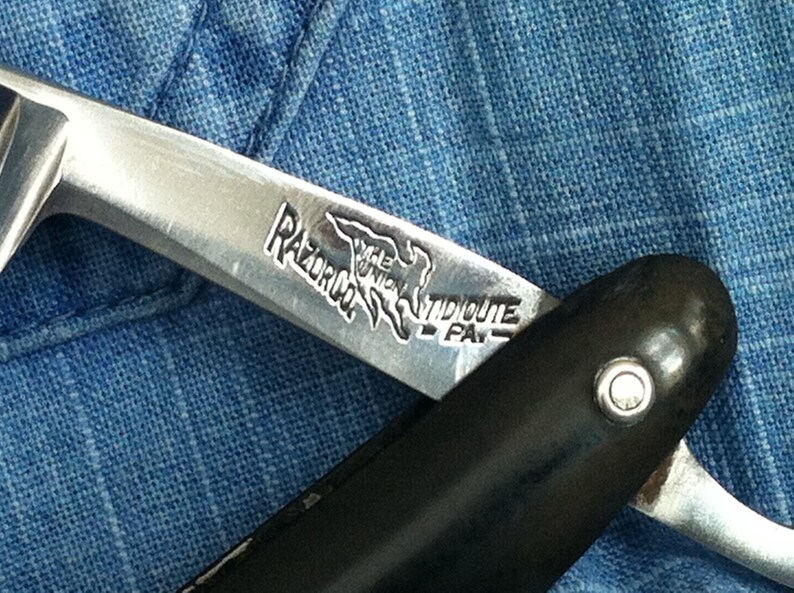 Vintage Union Razor Co Straight Razor Etsy