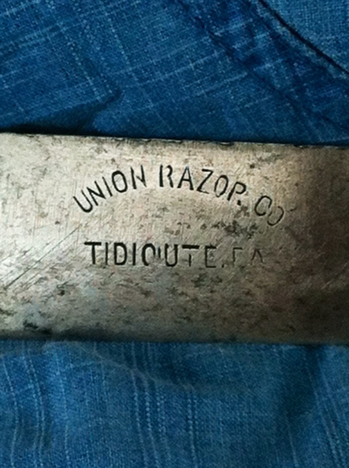 Antique / Vintage Union Razor Co Butcher Knife TIDIOUTE Pa Etsy