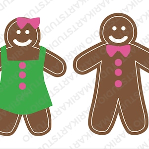 Ginbgerbread People Vector Cutting File/Illustration