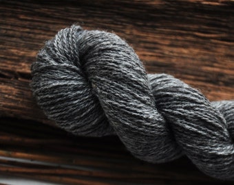 Undyed Dark Grey Knitting Yarn