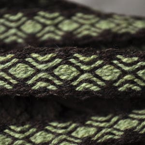 Tablet woven trim / Viking reenactment / Viking clothing / Long tablet woven band / Larp trim / Tablet weaving / Medieval reenactment / Sca