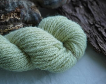 Plant Dyed Light Green Worsted Wool Yarn – Natural Weld Dye