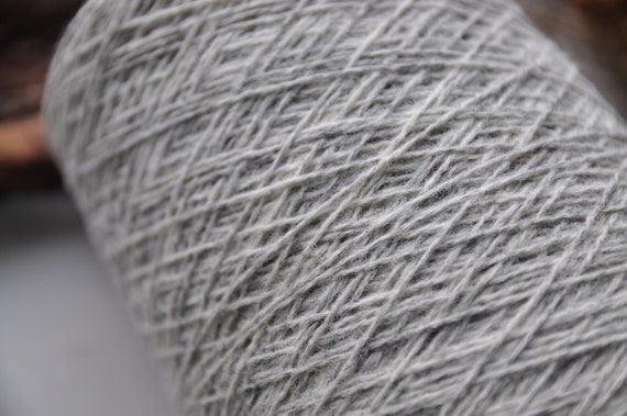 0.5 kg 1 kg 2 kg Undyed Grey Fingering Weight Wool Yarn