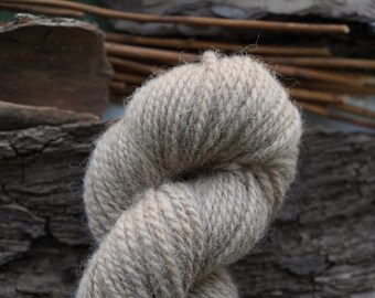 Plant Dyed Sand Color Wool Yarn In Worsted Weight