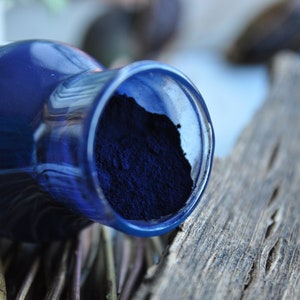 Blue Indigo pigment for natural dyeing, Indigofera Tinctoria powder for plant dyeing, 10 - 200 g