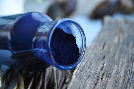 Blue Indigo Pigment for Natural Dyeing, Indigofera Tinctoria