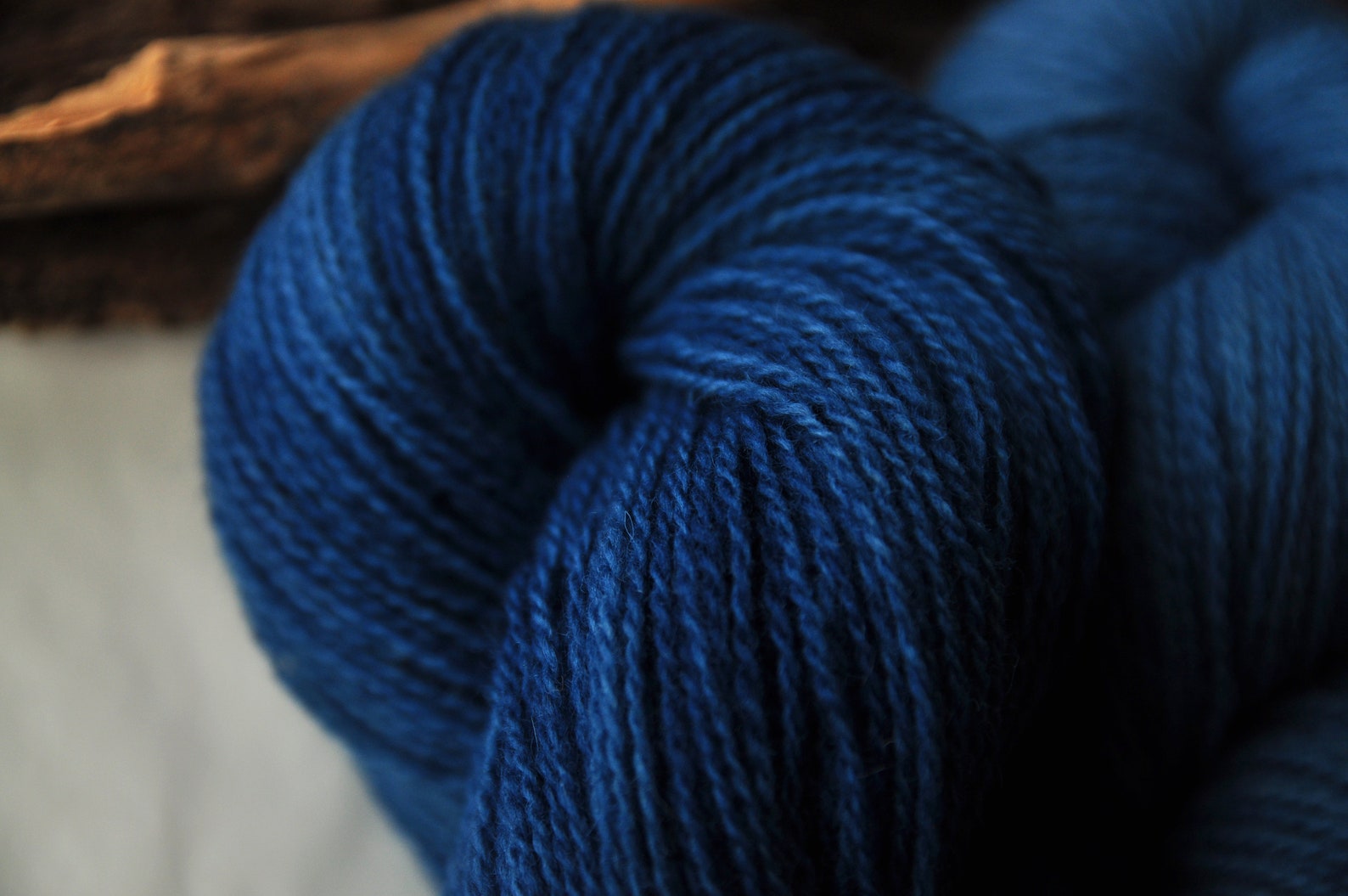Indigo Dyed Gradient Blue Wool Yarn In Sock Weight For Etsy
