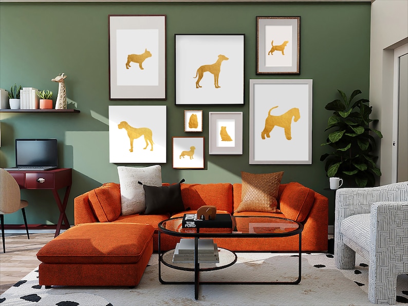 Custom Dog Silhouette, dog silhouette, silhouette art dog, dog silhouette, custom digital silhouette, pet silhouette, pet art, dog art image 9