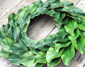 Large 22-23" Magnolia Wreath, Farmhouse Wreath, Christmas Wreath, Everyday Wreath, Housewarming Gift, Mother's Day Gift, Christmas Decor