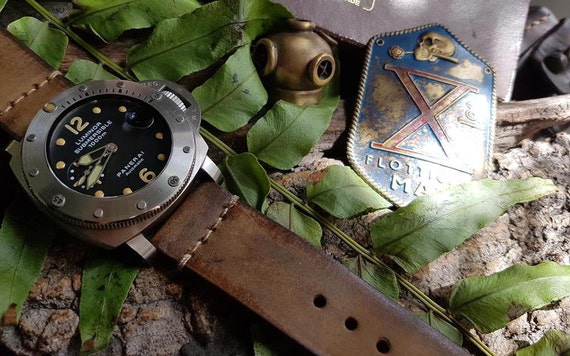 100% Handcraft Vintage for Panerai Straps 24 Mm FREE GPF Mod | Etsy