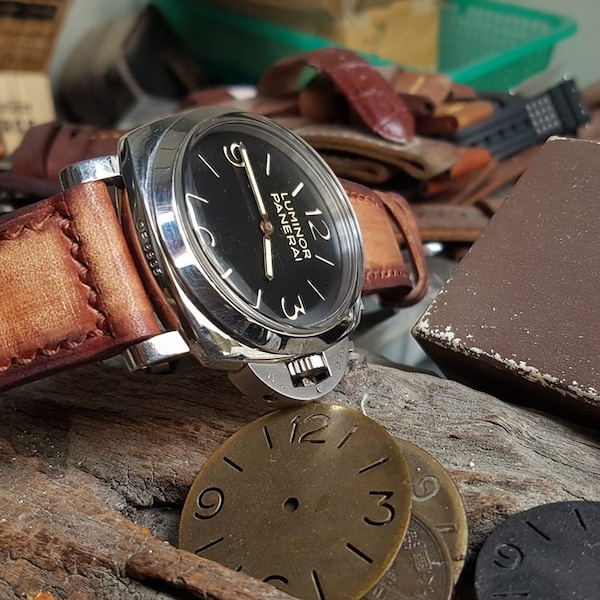 100% Handcraft Custom made PANERAI VDB Seven Friday  all Homage Watch 26/24 mm free 2 BUCKLES