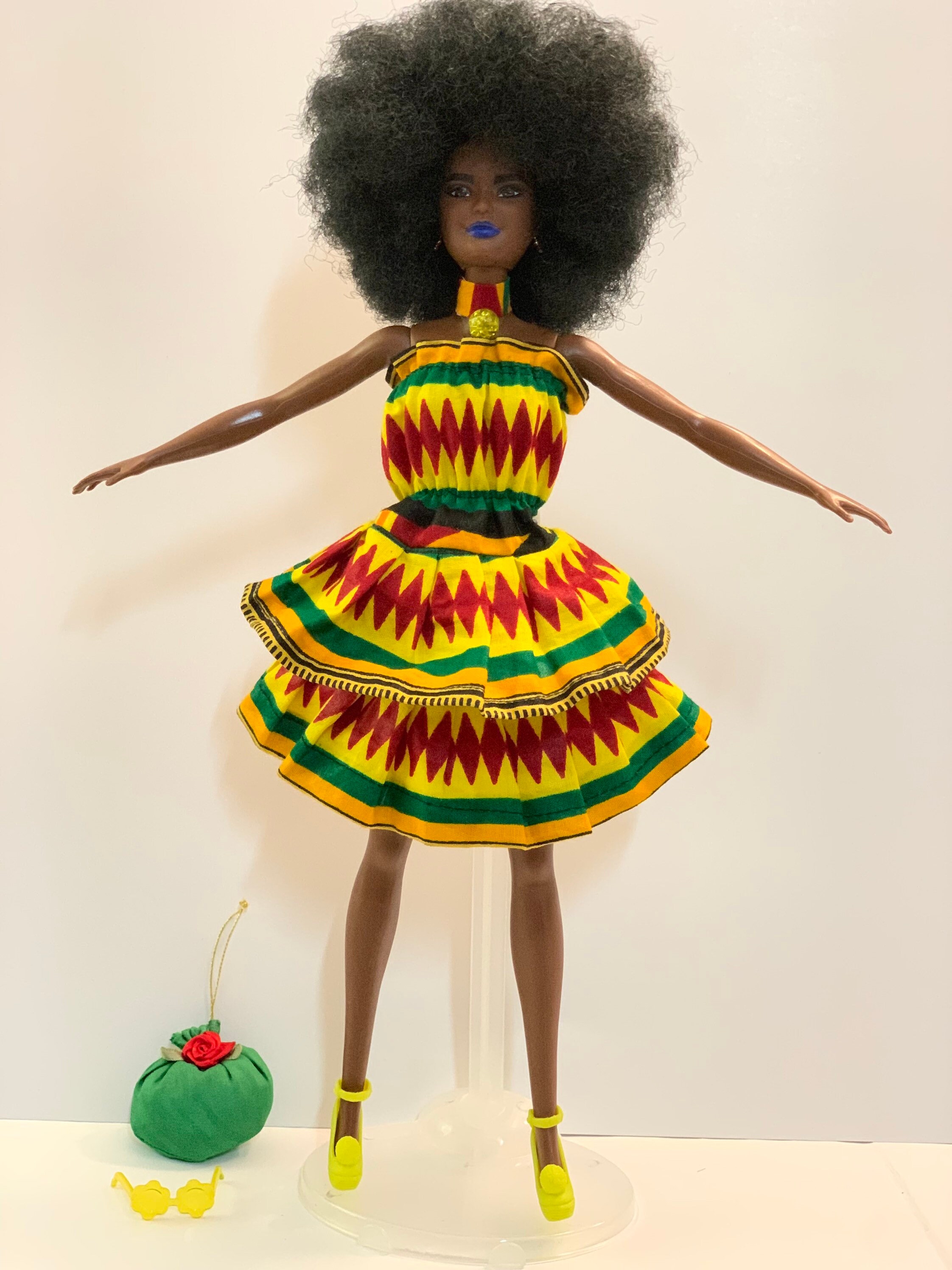 Barbie doll with afro sale