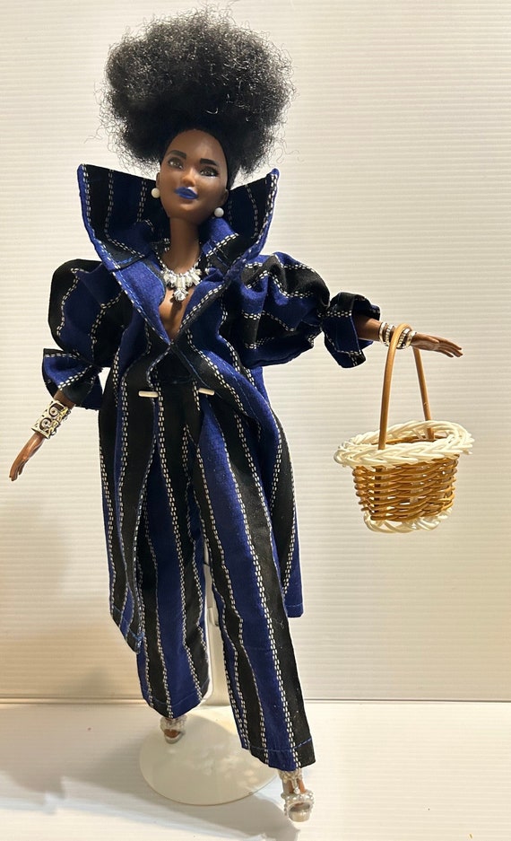 black barbie doll blue dress Living my Life Size Barbie dream! Blue dress and white shirt from @tsmgofashionrental. A little look inspo taken from my personal style Thank You @tylersimien for helping me manifest this moment