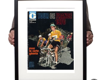 Tour de France 1970 Eddy Merckx magazine cover print
