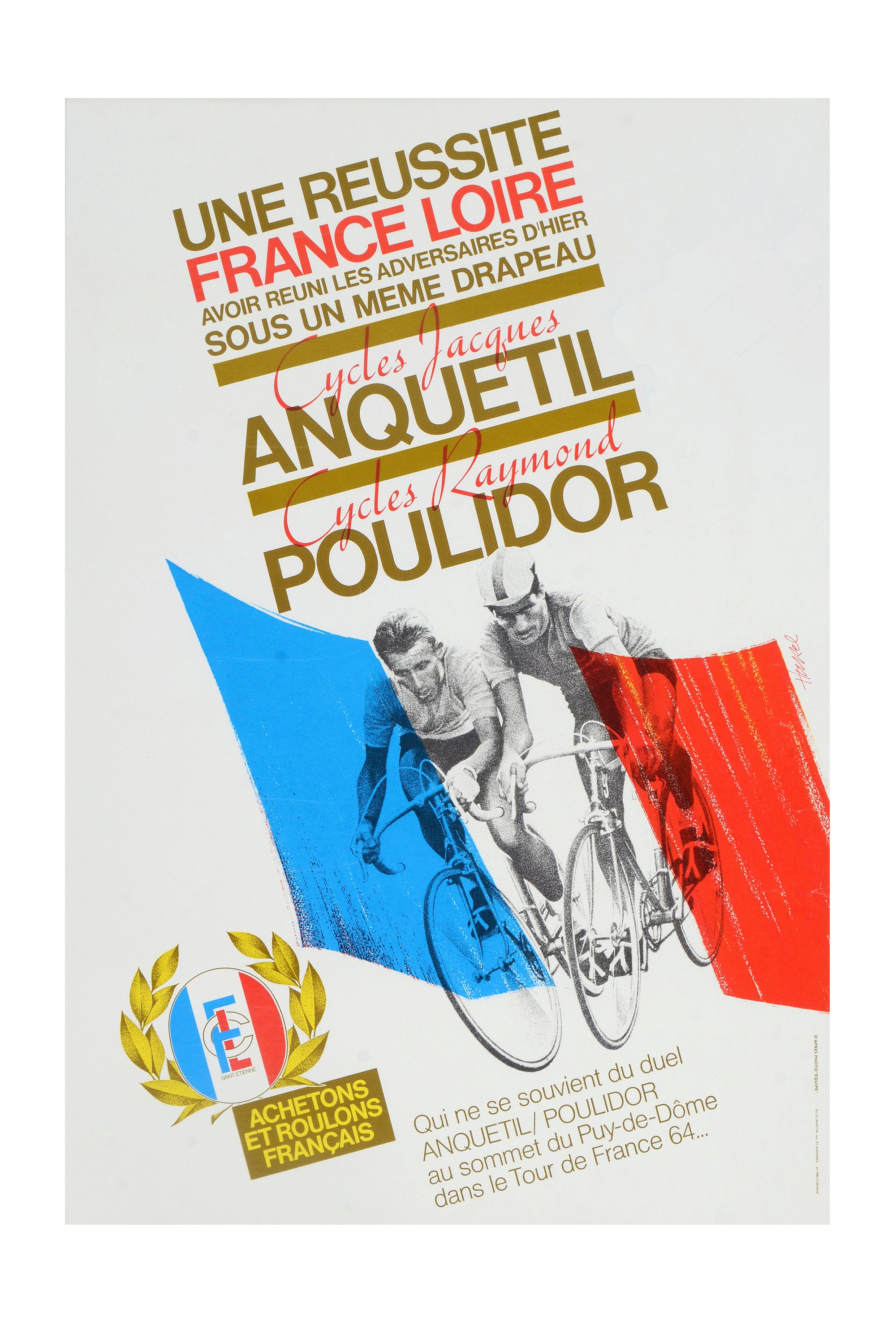 Tour de France 1964 Jacques Anquetil & Raymond Poulidor ...