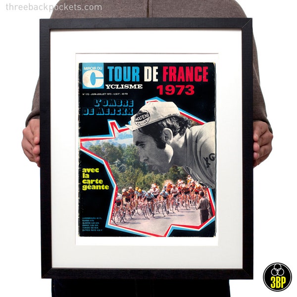 Tour de France 1973 Eddy Merckx couverture du magazine imprimé