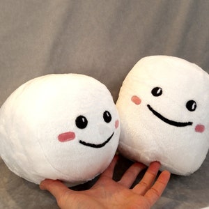 Marshmallow plush set Pink White Kawaii plush toys