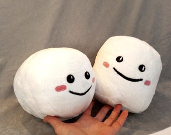 Marshmallow plush set Pink White Kawaii plush toys