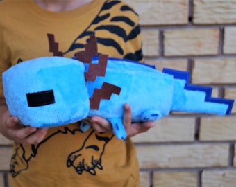 Blue Axolotl Etsy
