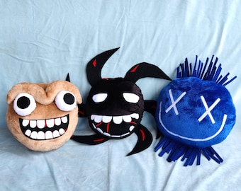 Roblox Doors Plush Set Handmade Screech with Glowing Eyes GEF KooKoo Unique Gift for Kids and Fans