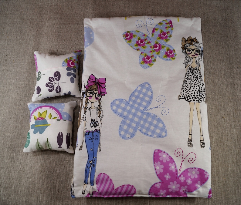 Unicorn Doll Bedding Doll Bedding 12 in Doll Bedding Mattress 12 Doll Bedding Barbie Doll Bedding 12 inch Doll Bedding