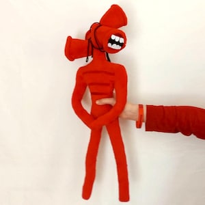 Multi-headed Siren Head plush SCP Monster toy Large 20" posable creepy creature doll Handmade horror fan gift