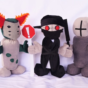 Tricky Hank and Grant Madness Combat set Plush toy  SCP Monster toy