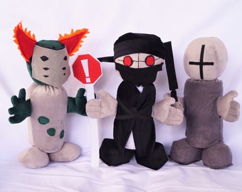 Set de peluches de Hank y Grant de Tricky SCP Monster