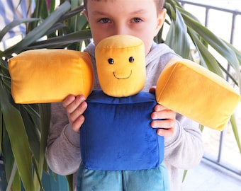 Peluche Noob fatto a mano, grande, 14&quot;