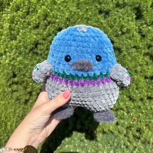 READY TO SHIP Crochet Amigurumi Rock Dove / Pigeon Stuffed Animal Plush