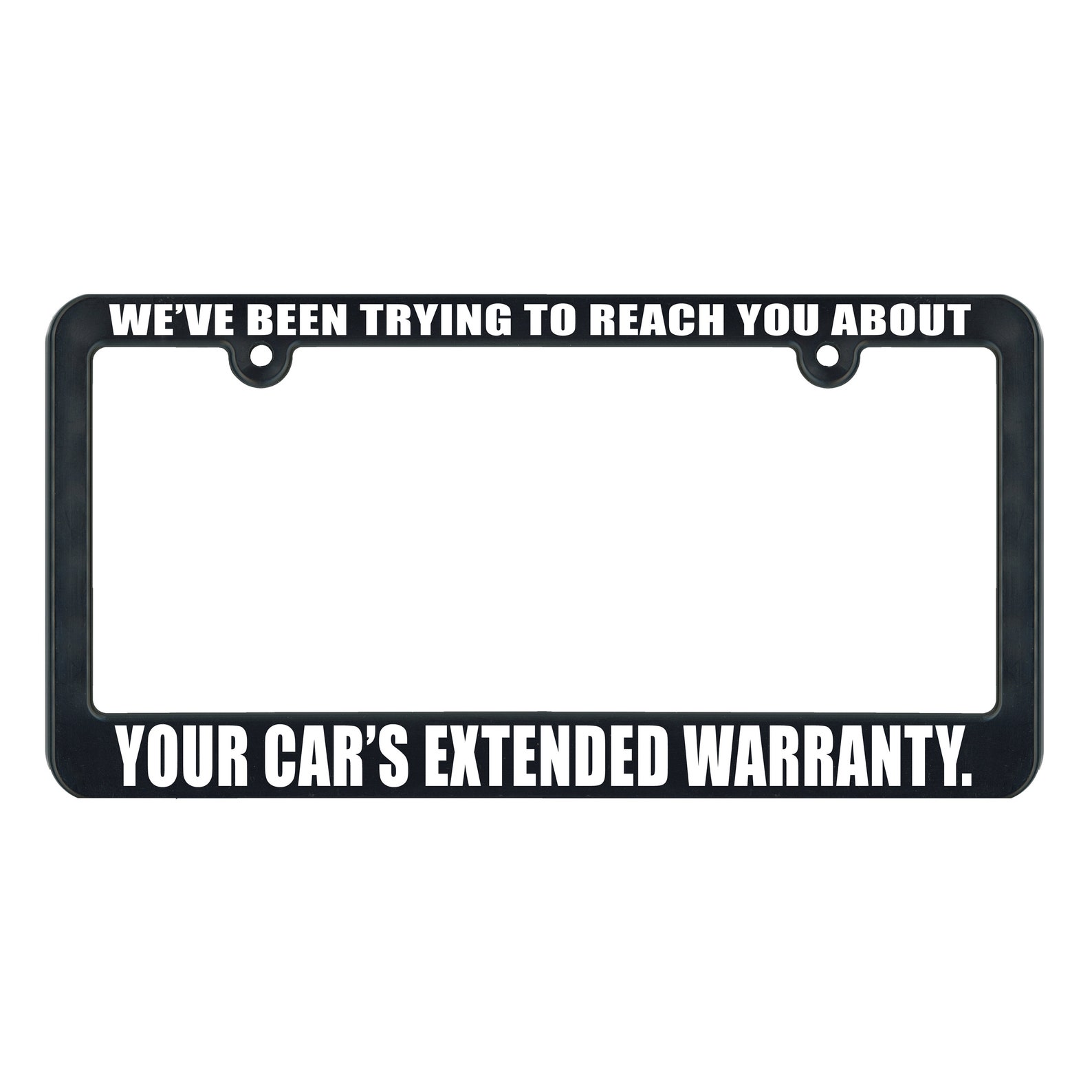 Car's Extended Warranty Phone Scam License Plate Frame Etsy