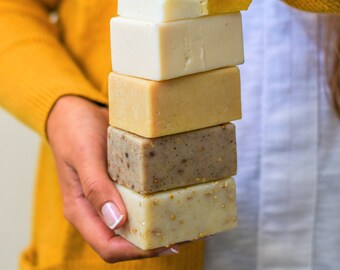 Natural Bar Soaps - Set of 6 - Body Bar - Organic Vegan Soap Bar - All Natural Soap - Moisturizing Soap - Soap Gifts - Artisan Bar Soap