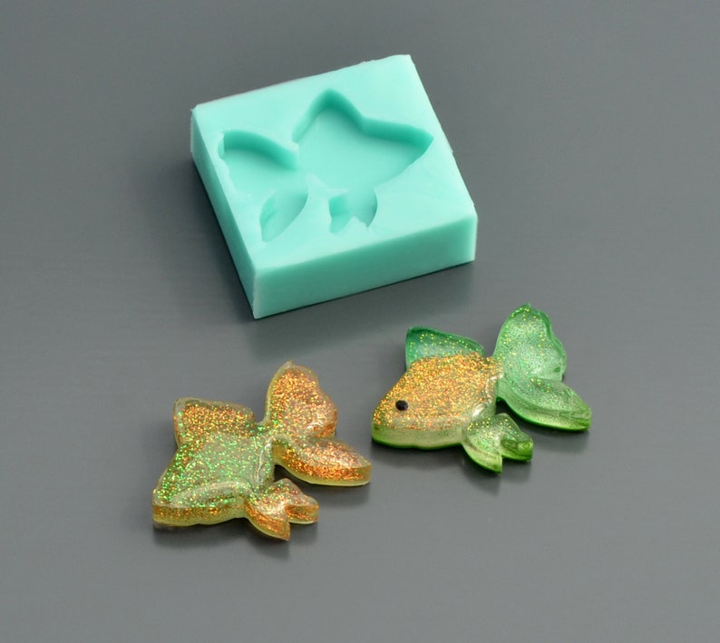 Silicone mold Fish 34 x 5 mm 1 3/8 x 3/16 Form Etsy