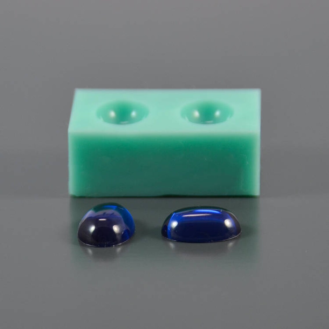 Oval lenses 14 x 10 x h 5 mm 2 pcs Silicone mold Oval Etsy