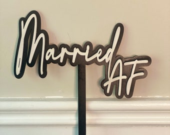 Married AF Photo Prop | Photo Booth Props | Party Photo Props | Wedding Photo Props