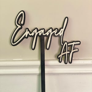 Engaged AF Photo Prop | Photo Booth Props | Party Photo Props | Wedding Photo Props