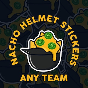 Nacho Helmet Stickers