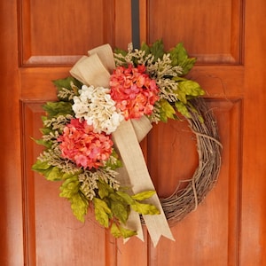 Year Round Front Door Wreath, Spring Summer Wreath, Mother&#39;s Day Gift, Farmhouse Wreath, Outdoor Wreath, Pink Wreath, Indoor Wreath