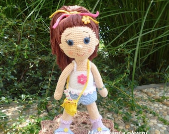MÖNSTER - Doll Paty - virkmönster, amigurumimönster, PDF