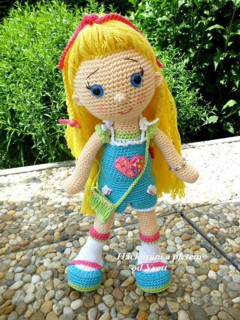 PATTERN Doll Amálka crochet pattern, amigurumi pattern, PDF image 1