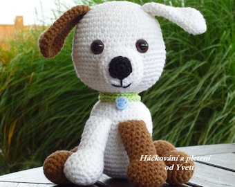 PATTERN - Dog Filip - crochet pattern, amigurumi pattern, dogg pattern, PDF
