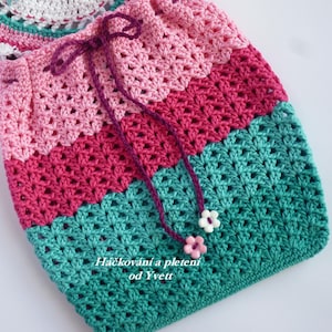 PATTERN handbag Magical flower crochet pattern, purse, bag, PDF image 3