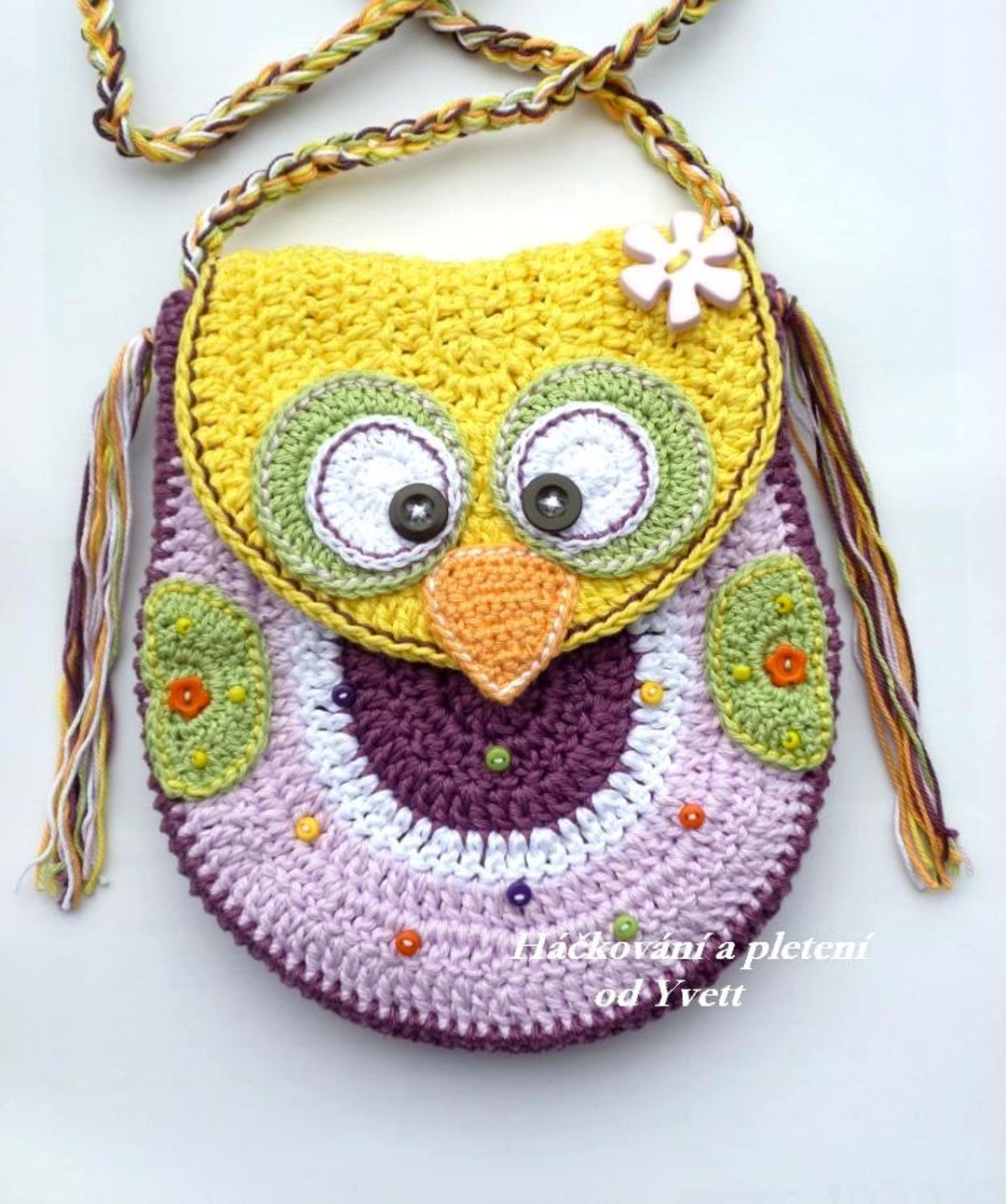 PATTERN Owl Handbag Crochet Pattern Handbag Purse PDF Etsy